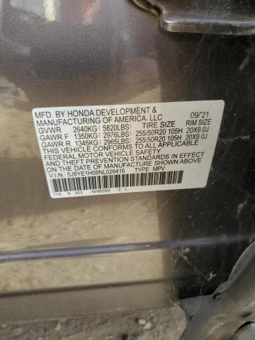 2022 ACURA MDX A-SPEC - 5J8YE1H08NL026416