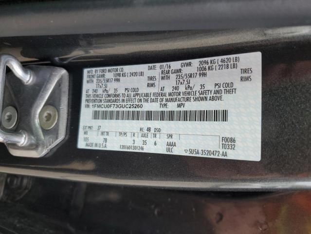 2016 FORD ESCAPE S - 1FMCU0F73GUC25260