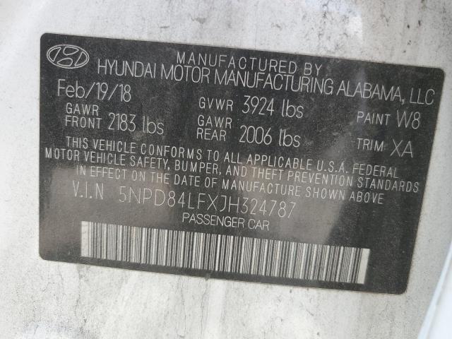 2018 HYUNDAI ELANTRA SE - 5NPD84LFXJH324787