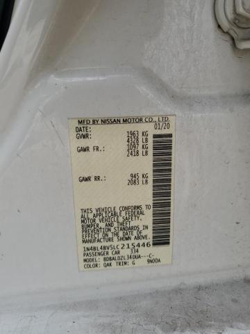 2020 NISSAN ALTIMA S - 1N4BL4BV5LC215446