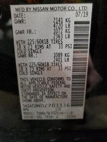 2020 NISSAN ROGUE S - 5N1AT2MV2LC703336
