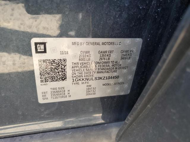 2019 GMC ACADIA SLT - 1GKKNULS3KZ184450