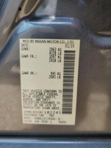 2019 NISSAN ALTIMA SL - 1N4BL4EV1KC182245