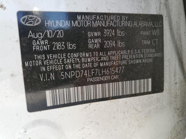 2020 HYUNDAI ELANTRA SE - 5NPD74LF7LH615477