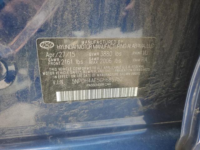 2016 HYUNDAI ELANTRA SE - 5NPDH4AE5GH685752