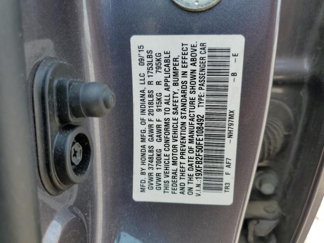 2015 HONDA CIVIC LX - 19XFB2F50FE108492