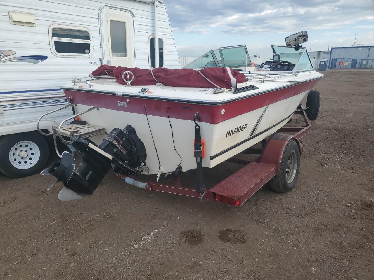 Lot #2857633964 1988 INVA BOAT&TRLR