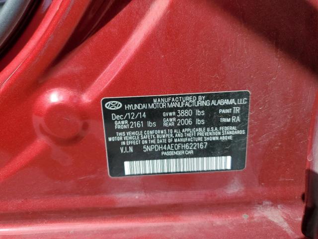 2015 HYUNDAI ELANTRA SE - 5NPDH4AE0FH622167