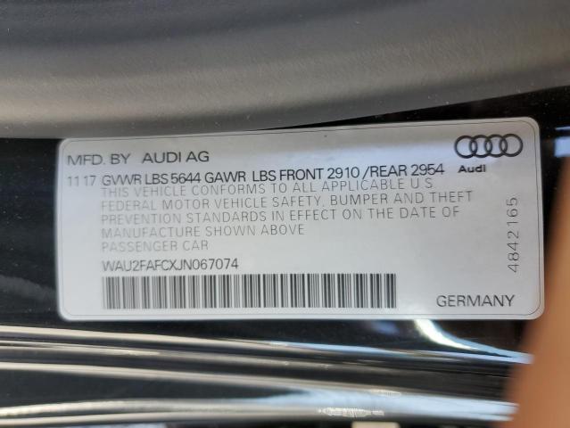 2018 AUDI S7 PRESTIG WAU2FAFCXJN067074