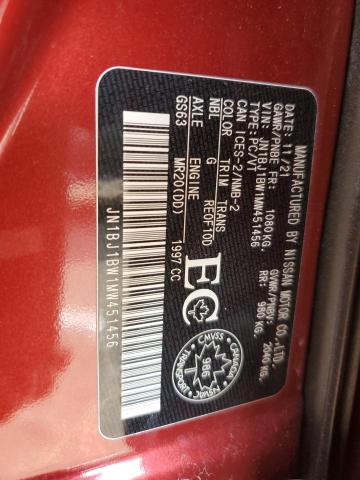2021 NISSAN QASHQAI SV - JN1BJ1BW1MW451456