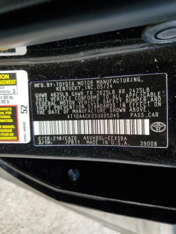 VIN 4T1DAACK0SU005045 2025 TOYOTA CAMRY no.12