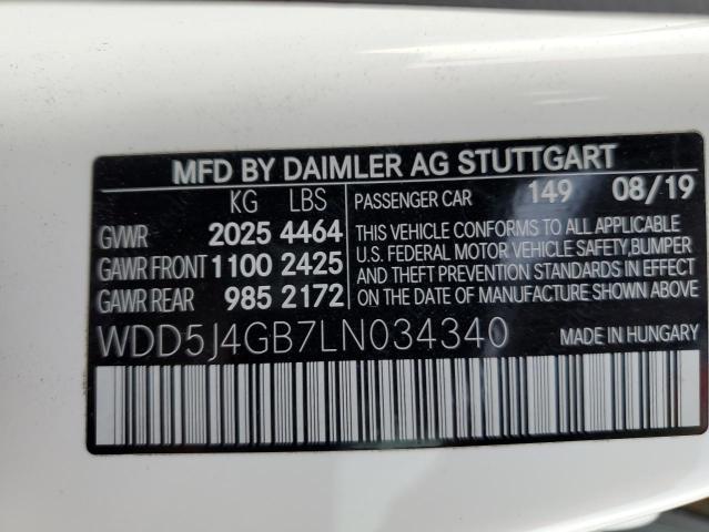 VIN WDD5J4GB7LN034340 2020 Mercedes-Benz CLA-Class,... no.13