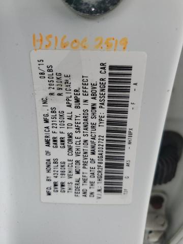 2016 HONDA ACCORD EXL - 1HGCR2F80GA002722