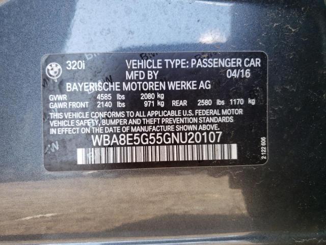 VIN WBA8E5G55GNU20107 2016 BMW 3 Series, 320 XI no.13