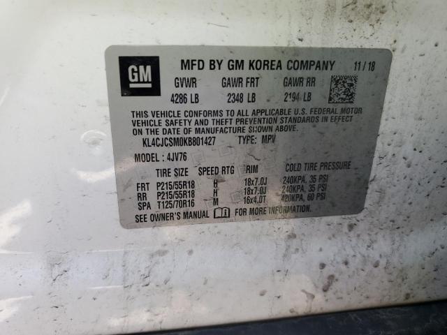 2019 BUICK ENCORE ESS - KL4CJCSM0KB801427