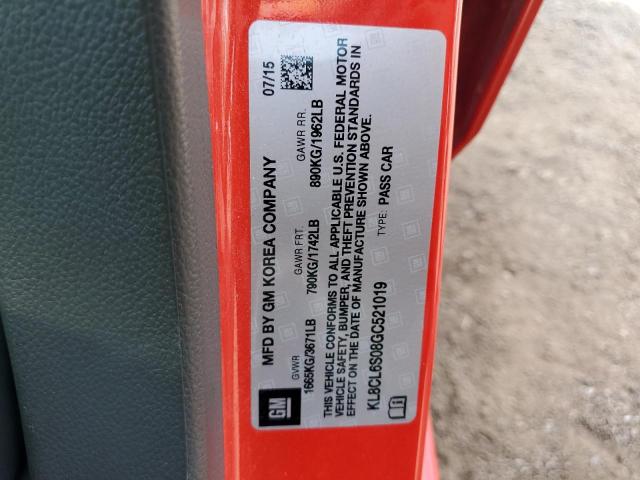 2016 CHEVROLET SPARK EV 2 - KL8CL6S08GC521019