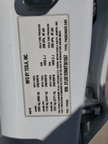 2019 TESLA MODEL 3 - 5YJ3E1EB6KF361557