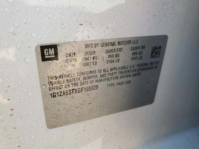 2016 CHEVROLET MALIBU L - 1G1ZA5STXGF195825