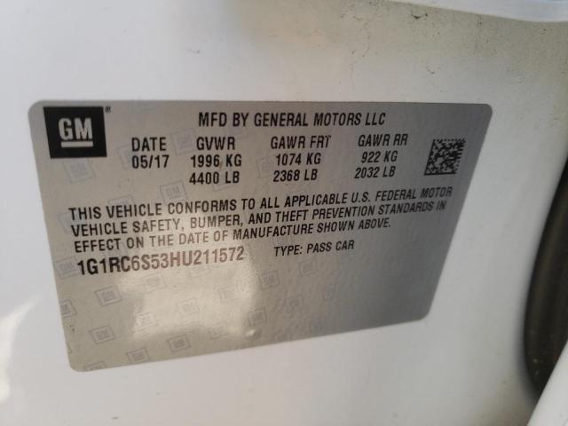 VIN 1G1RC6S53HU211572 2017 Chevrolet Volt, LT no.13