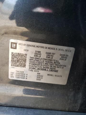 2020 CHEVROLET TRAX LS - 3GNCJKSB9LL180582
