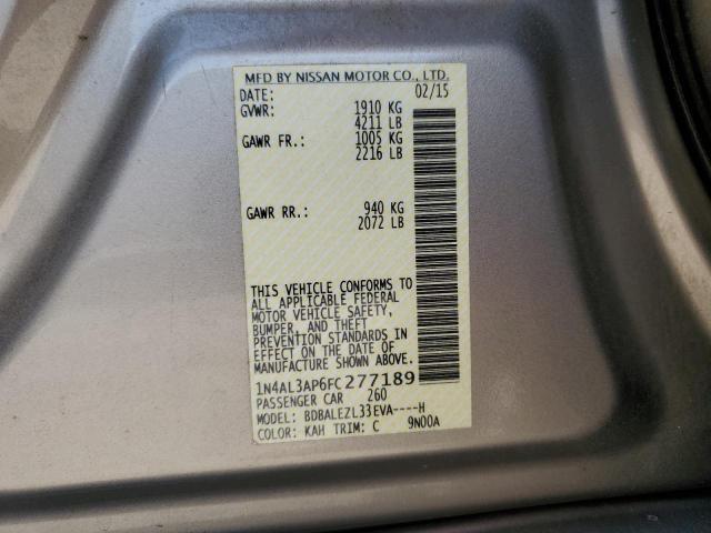 2015 NISSAN ALTIMA 2.5 - 1N4AL3AP6FC277189