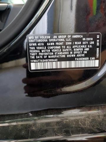 2016 VOLKSWAGEN PASSAT S - 1VWAT7A34GC055442