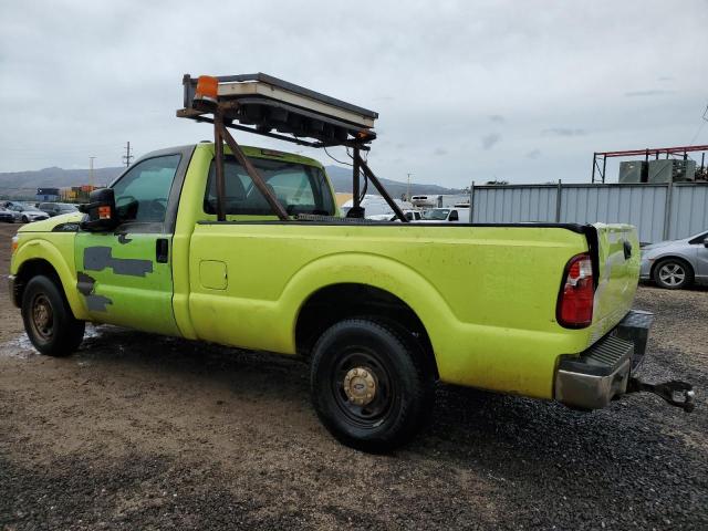 FORD F250 SUPER 2012 green  gas 1FTBF2A65CEC71245 photo #3