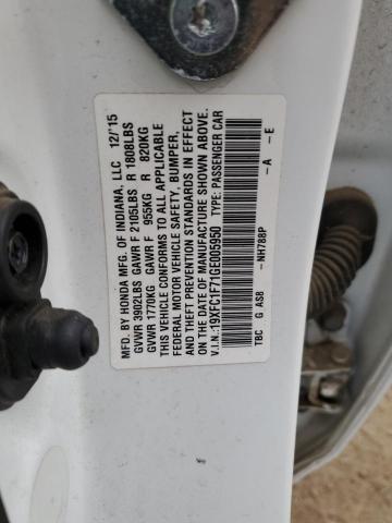 2016 HONDA CIVIC EXL - 19XFC1F71GE005950