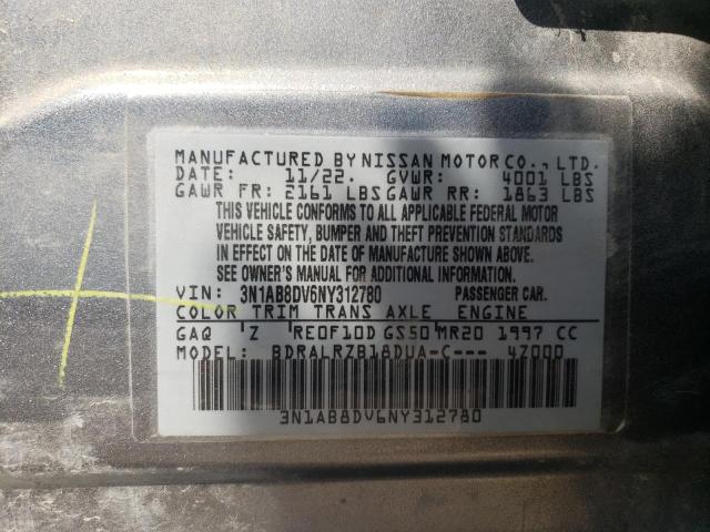 2022 NISSAN SENTRA SR - 3N1AB8DV6NY312780