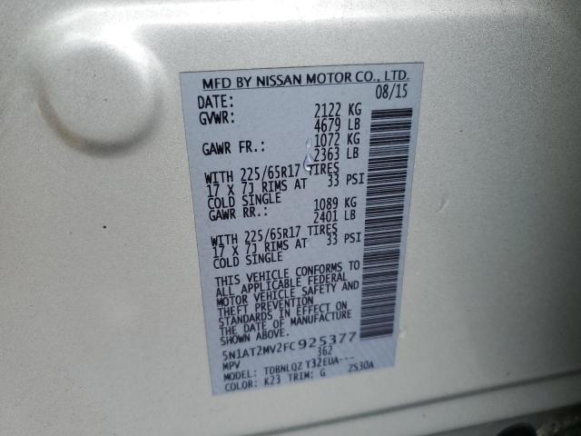 2015 NISSAN ROGUE S - 5N1AT2MV2FC925377