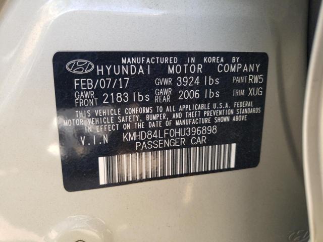 2017 HYUNDAI ELANTRA SE - KMHD84LF0HU396898