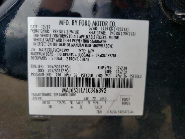 2020 FORD ECOSPORT S - MAJ6S3JL7LC346392