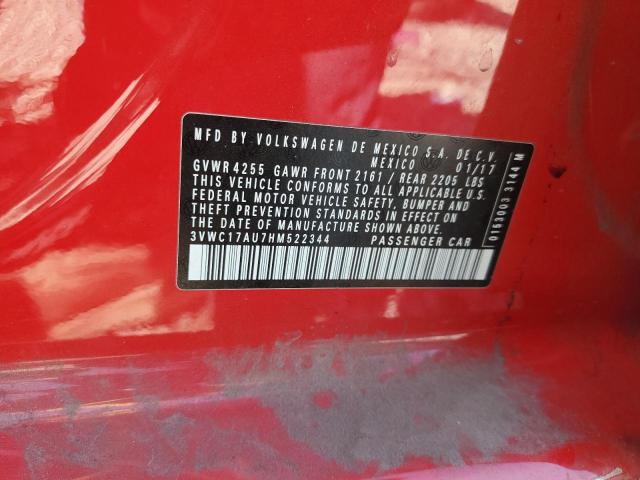 2017 VOLKSWAGEN GOLF SPORT - 3VWC17AU7HM522344