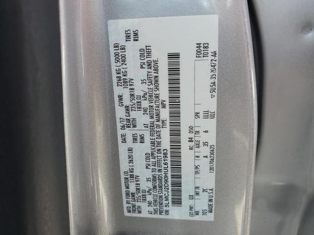 2017 LINCOLN MKC SELECT - 5LMCJ2D90HUL61983