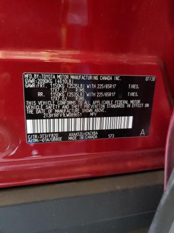 2020 TOYOTA RAV4 LE - 2T3H1RFV1LW089651