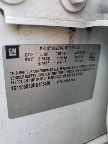 2017 CHEVROLET IMPALA LT - 1G1105S30HU185446