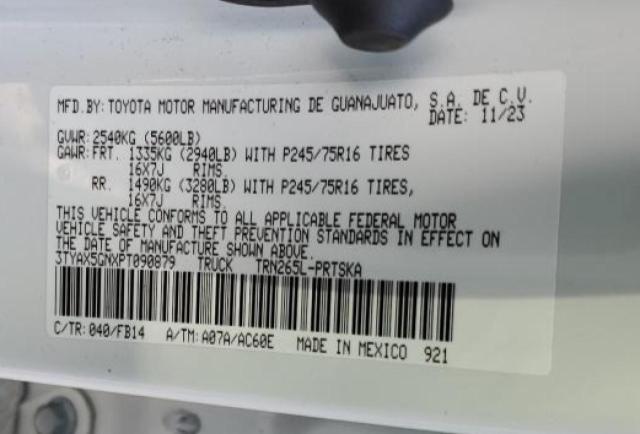 2023 TOYOTA TACOMA DOU - 3TYAX5GNXPT090879