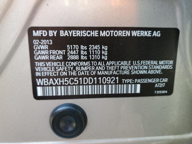 VIN WBAXH5C51DD110921 2013 BMW 5 Series, 528 XI no.12