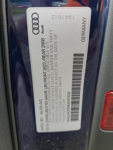 2019 AUDI S5 PRESTIG - WAUC4CF59KA047429