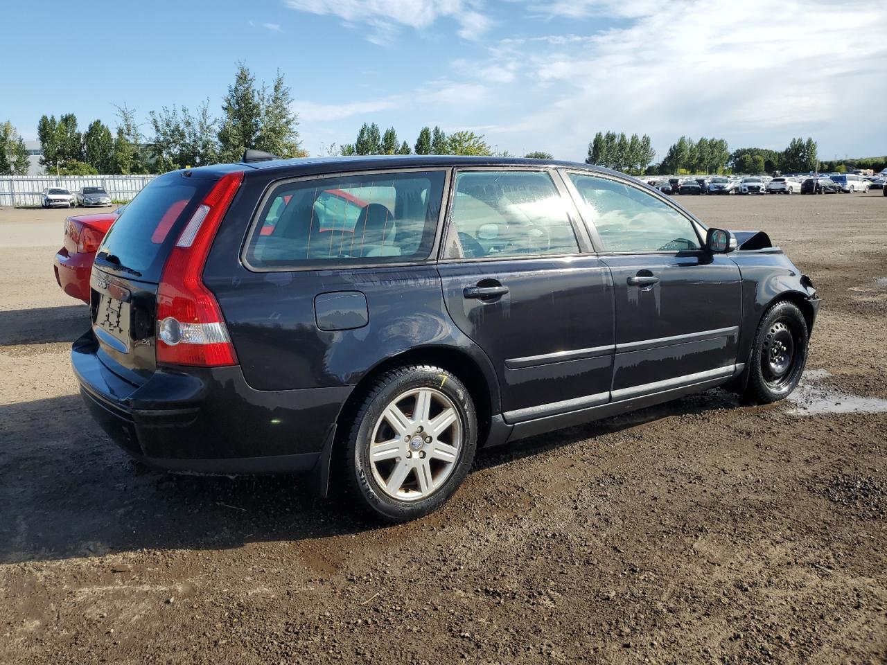 VOLVO V50 2.4I 2007 black station gas YV1MW382672283388 photo #4