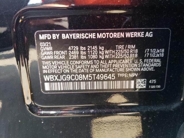 VIN WBXJG9C08M5T49645 2021 BMW X1, Xdrive28I no.12