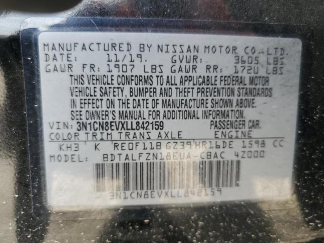 2020 NISSAN VERSA SV - 3N1CN8EVXLL842159