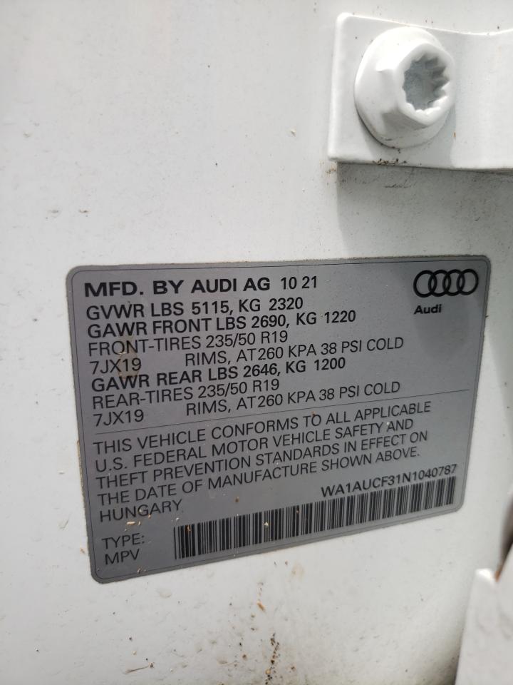 Lot #2972398555 2022 AUDI Q3 PREMIUM