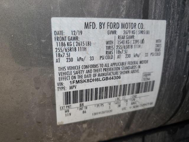 2020 FORD EXPLORER X - 1FMSK8DH6LGB44306