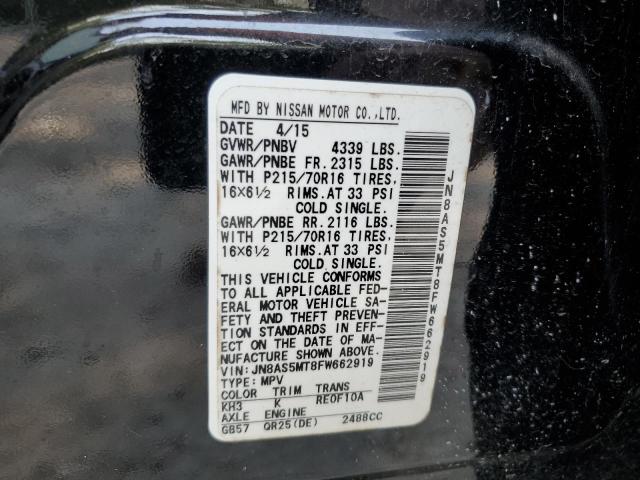 2015 NISSAN ROGUE SELE - JN8AS5MT8FW662919