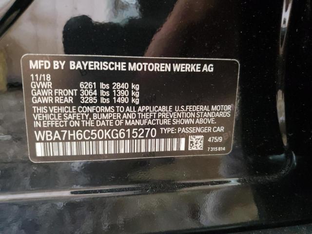 VIN WBA7H6C50KG615270 2019 BMW M7 no.13