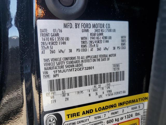 2016 FORD PLATINUM - 1FMJU1MT2GEF32801