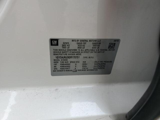 2016 CADILLAC ESCALADE E - 1GYS4JKJ3GR170751