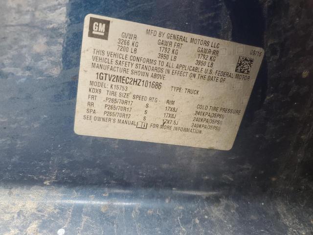 2017 GMC SIERRA K15 - 1GTV2MEC2HZ101686