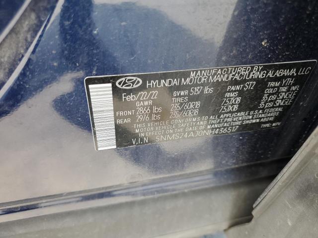 2022 HYUNDAI SANTA FE S - 5NMS24AJ0NH436517